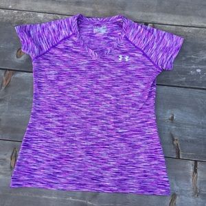 UNDER ARMOUR PURPLE WORKOUT TOP SZ S
